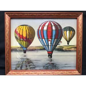 H Hargrove Hot Air Balloons serigraph painting on canvas